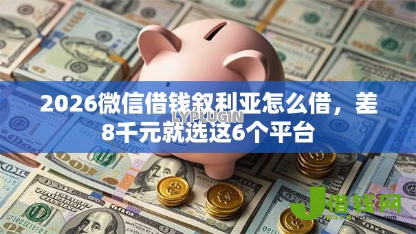 2026微信借钱叙利亚怎么借，差8千元就选这6个平台