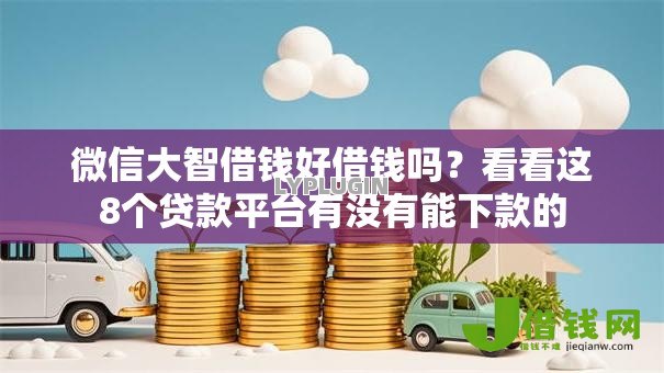 微信大智借钱好借钱吗？看看这8个贷款平台有没有能下款的