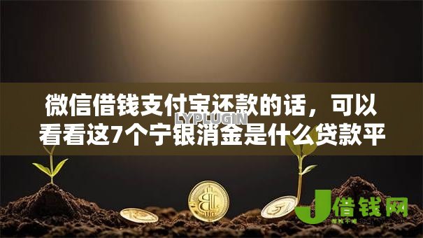 微信借钱支付宝还款的话，可以看看这7个宁银消金是什么贷款平台