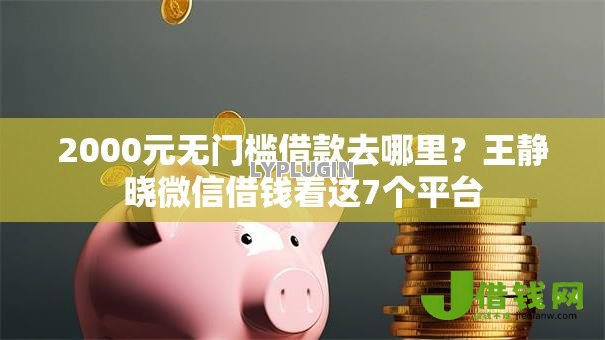 2000元无门槛借款去哪里？王静晓微信借钱看这7个平台