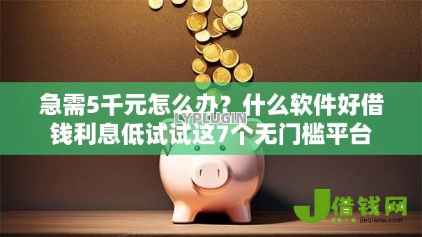 急需5千元怎么办？什么软件好借钱利息低试试这7个无门槛平台