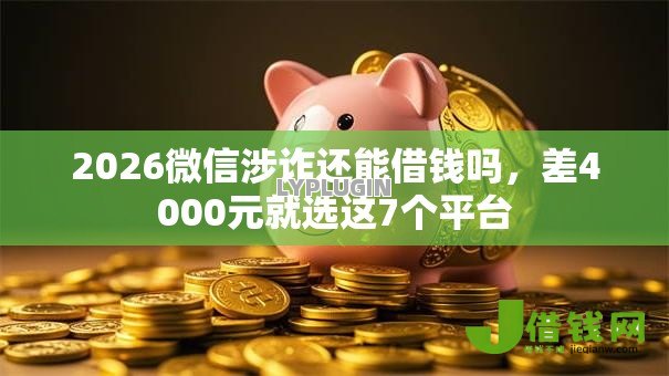 2026微信涉诈还能借钱吗，差4000元就选这7个平台