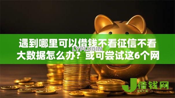 遇到哪里可以借钱不看征信不看大数据怎么办？或可尝试这6个网贷口子