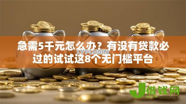 急需5千元怎么办？有没有贷款必过的试试这8个无门槛平台