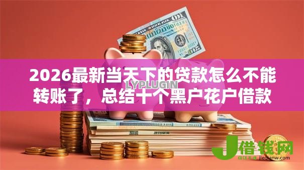 2026最新当天下的贷款怎么不能转账了，总结十个黑户花户借款必下口子2025！