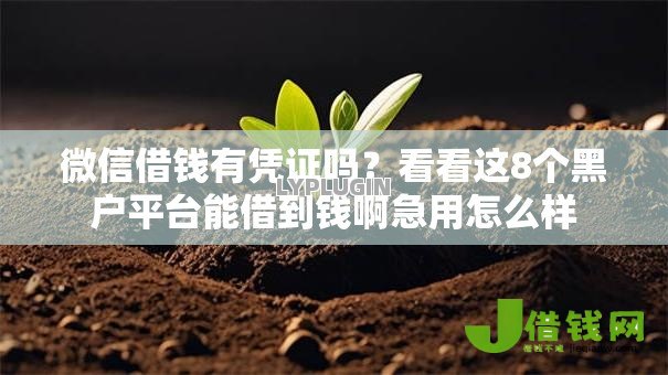 微信借钱有凭证吗?看看这8个黑户平台能借到钱啊急用怎么样 微信借钱有凭证吗?看看这8个黑户平台能借到钱啊急用怎么样