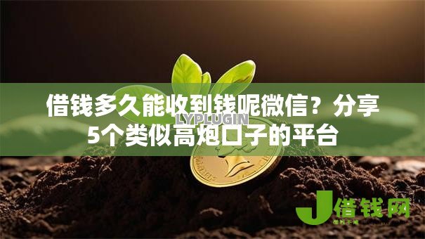 借钱多久能收到钱呢微信?分享5个类似高炮口子的平台 借钱多久能收到钱呢微信?分享5个类似高炮口子的平台
