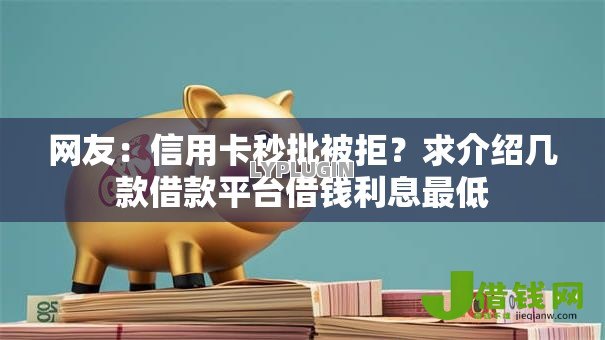 网友：信用卡秒批被拒？求介绍几款借款平台借钱利息最低