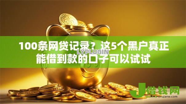 100条网贷记录？这5个黑户真正能借到款的口子可以试试