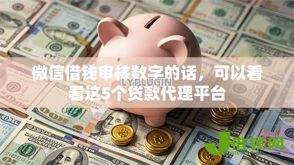 微信借钱审核数字的话，可以看看这5个贷款代理平台