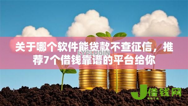 关于哪个软件能贷款不查征信，推荐7个借钱靠谱的平台给你