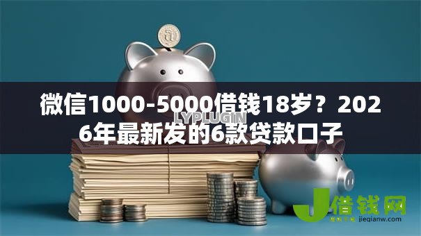 微信1000-5000借钱18岁？2026年最新发的6款贷款口子