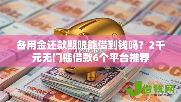 备用金还款期限能借到钱吗？2千元无门槛借款6个平台推荐