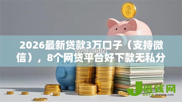 2026最新贷款3万口子（支持微信），8个网贷平台好下款无私分享
