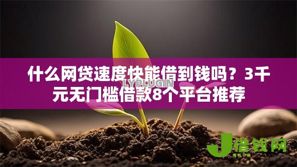 什么网贷速度快能借到钱吗？3千元无门槛借款8个平台推荐