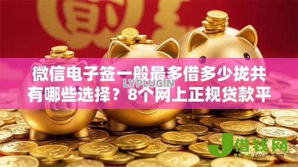 微信电子签一般最多借多少拢共有哪些选择？8个网上正规贷款平台详解