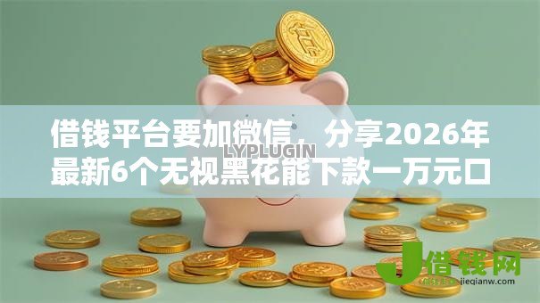 借钱平台要加微信，分享2026年最新6个无视黑花能下款一万元口子