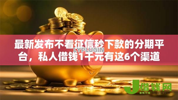 最新发布不看征信秒下款的分期平台，私人借钱1千元有这6个渠道