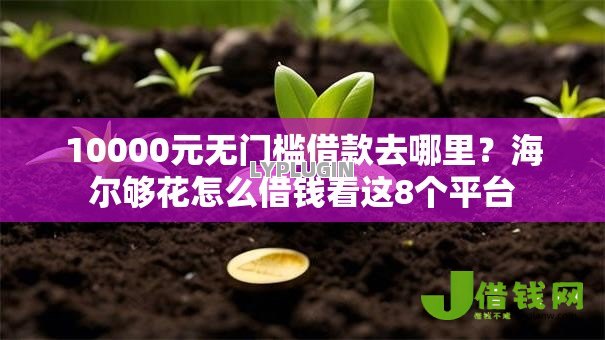 10000元无门槛借款去哪里？海尔够花怎么借钱看这8个平台