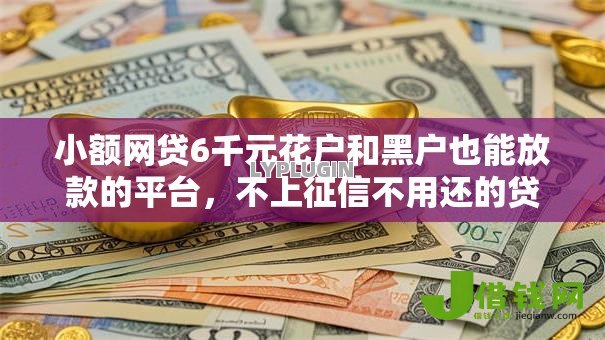 小额网贷6千元花户和黑户也能放款的平台,不上征信不用还的贷款的6个平台介绍 小额网贷6千元花户和黑户也能放款的平台,不上征信不用还的贷款的6个平台介绍