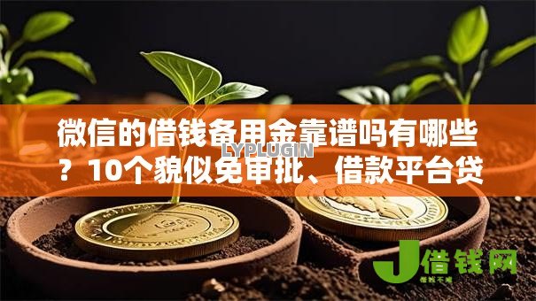 微信的借钱备用金靠谱吗有哪些?10个貌似免审批、借款平台贷款好通过合集 微信的借钱备用金靠谱吗有哪些?10个貌似免审批、借款平台贷款好通过合集