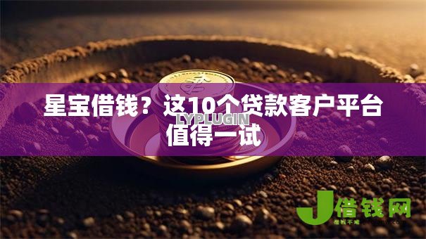 星宝借钱？这10个贷款客户平台值得一试