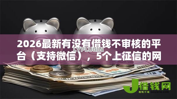 2026最新有没有借钱不审核的平台（支持微信），5个上征信的网贷平台无私分享
