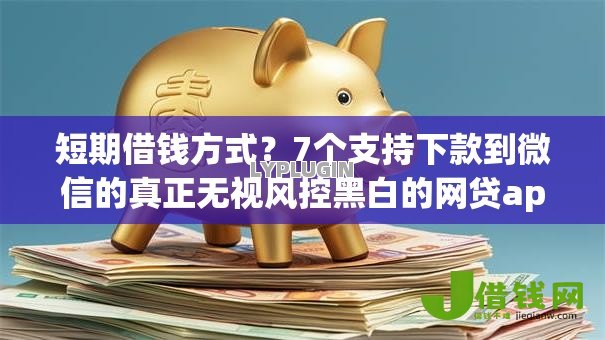 短期借钱方式？7个支持下款到微信的真正无视风控黑白的网贷app