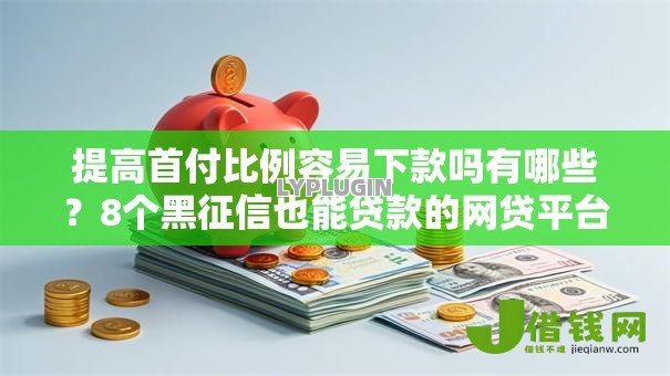 提高首付比例容易下款吗有哪些？8个黑征信也能贷款的网贷平台推荐给你