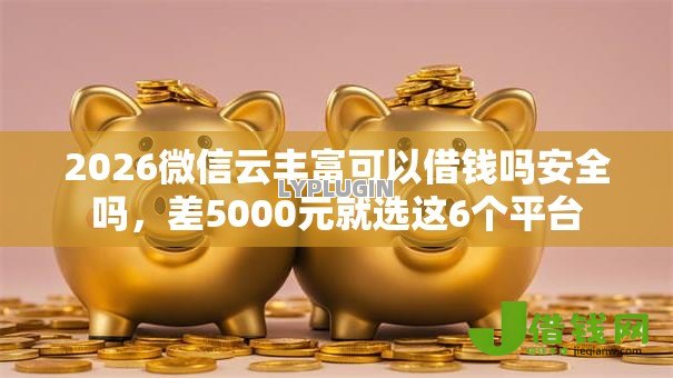 2026微信云丰富可以借钱吗安全吗，差5000元就选这6个平台