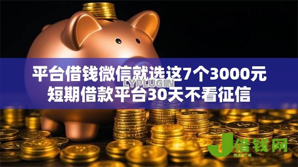 平台借钱微信就选这7个3000元短期借款平台30天不看征信 平台借钱微信就选这7个3000元短期借款平台30天不看征信