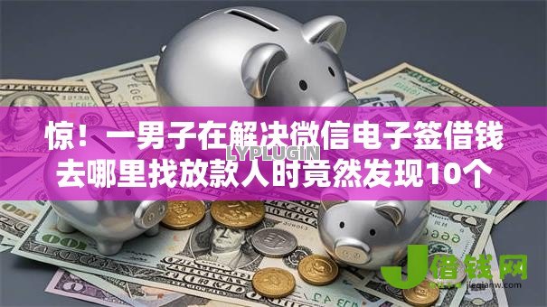 惊！一男子在解决微信电子签借钱去哪里找放款人时竟然发现10个黑户当天下款的口子，事后分享了出来