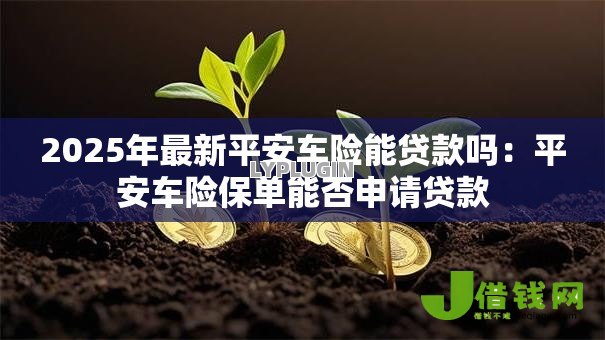 2025年最新平安车险能贷款吗：平安车险保单能否申请贷款