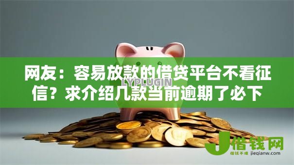 网友：容易放款的借贷平台不看征信？求介绍几款当前逾期了必下的口子