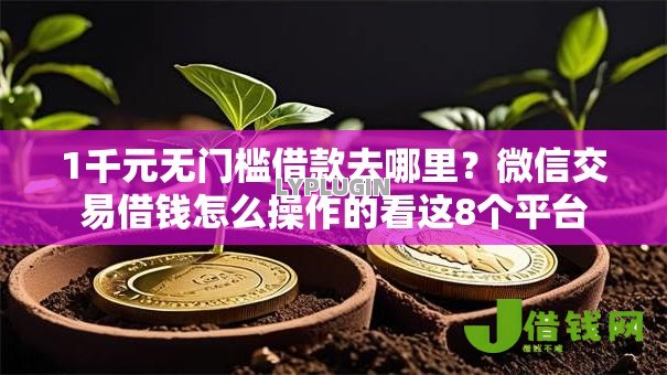1千元无门槛借款去哪里？微信交易借钱怎么操作的看这8个平台