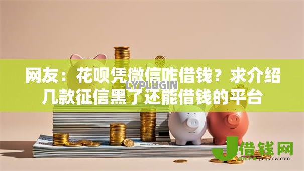 网友：花呗凭微信咋借钱？求介绍几款征信黑了还能借钱的平台