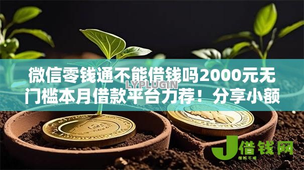 微信零钱通不能借钱吗2000元无门槛本月借款平台力荐！分享小额网贷口子2000元无门槛借款