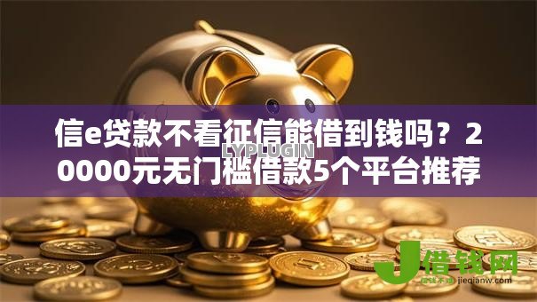 信e贷款不看征信能借到钱吗？20000元无门槛借款5个平台推荐