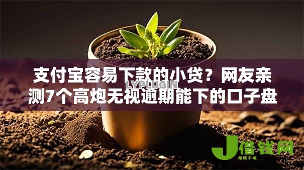支付宝容易下款的小贷？网友亲测7个高炮无视逾期能下的口子盘点