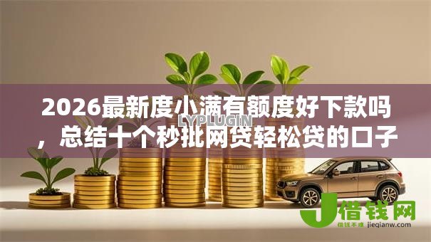 2026最新度小满有额度好下款吗，总结十个秒批网贷轻松贷的口子！