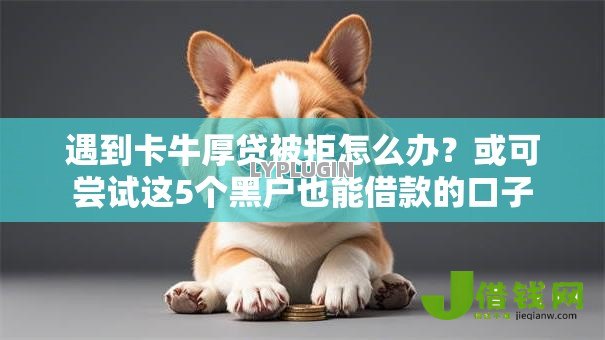 遇到卡牛厚贷被拒怎么办?或可尝试这5个黑户也能借款的口子 遇到卡牛厚贷被拒怎么办?或可尝试这5个黑户也能借款的口子