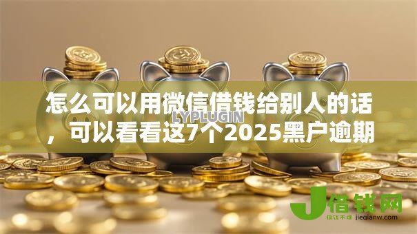 怎么可以用微信借钱给别人的话，可以看看这7个2025黑户逾期百分百能下款的口子