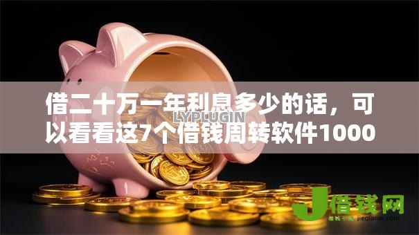 借二十万一年利息多少的话，可以看看这7个借钱周转软件1000