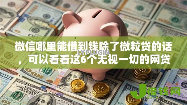 微信哪里能借到钱除了微粒贷的话,可以看看这6个无视一切的网贷 微信哪里能借到钱除了微粒贷的话,可以看看这6个无视一切的网贷