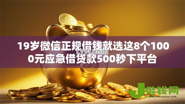 19岁微信正规借钱就选这8个1000元应急借贷款500秒下平台