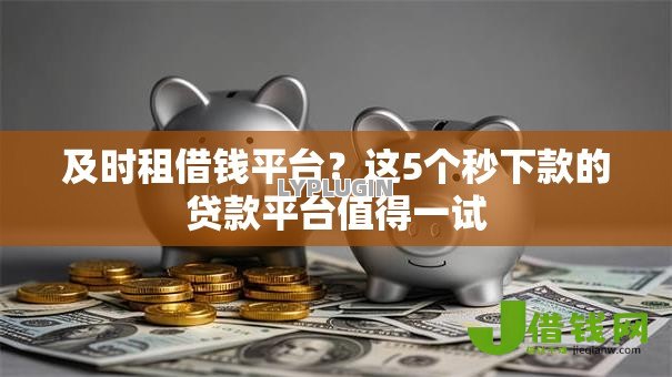 及时租借钱平台？这5个秒下款的贷款平台值得一试
