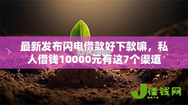 最新发布闪电借款好下款嘛,私人借钱10000元有这7个渠道 最新发布闪电借款好下款嘛,私人借钱10000元有这7个渠道