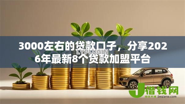 3000左右的贷款口子，分享2026年最新8个贷款加盟平台
