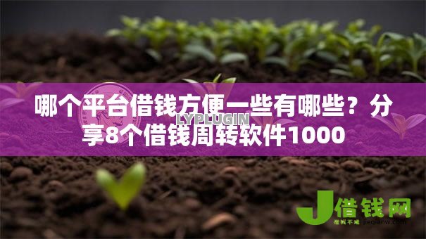 哪个平台借钱方便一些有哪些？分享8个借钱周转软件1000