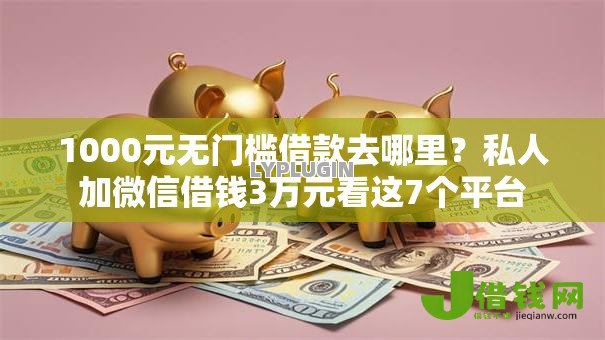 1000元无门槛借款去哪里?私人加微信借钱3万元看这7个平台 1000元无门槛借款去哪里?私人加微信借钱3万元看这7个平台